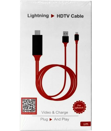 Конвертер відео MHL HDMI G02 гнучкий перехідник кабель для передачі HD відео з телефону на Телевізор 1 м, адаптер на Type-C Micro G-02 Червоний