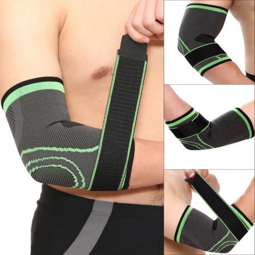 Фіксатор ліктьового суглоба Elbow Support ST - 2506 еластичний бандаж, фіксатор, універсальний спортивний налокітник на лікоть з фіксуючим ременем