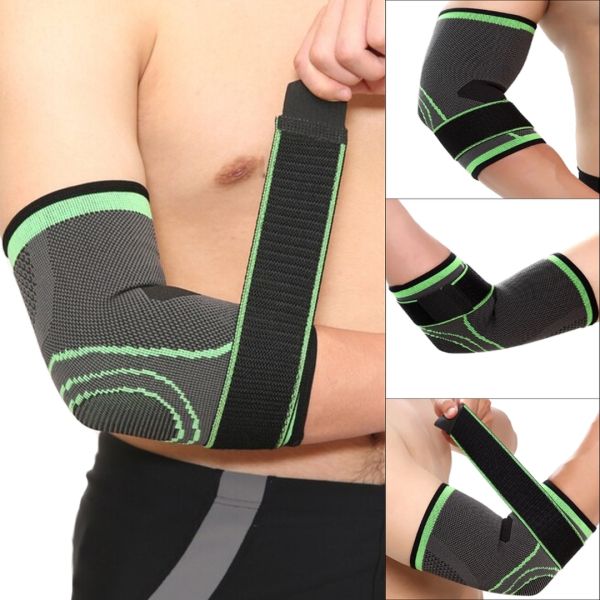 Фіксатор ліктьового суглоба Elbow Support ST - 2506 еластичний бандаж, фіксатор, універсальний спортивний налокітник на лікоть з фіксуючим ременем