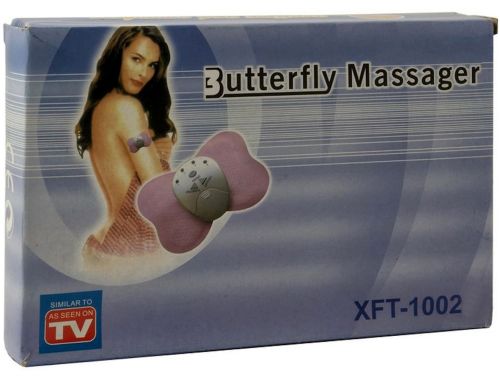 Імпульсний масажер міостимулятор Метелик Butterfly Small XM - 1002 вібромасажер для схуднення, зміцнення і пружності м'язів преса на батарейках
