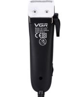 Комплект из двух аккумуляторных машинок VGR V-023 2 в 1 для стрижки волос и бороды, проводная машинка триммер с набором съемных насадок в сумке V023