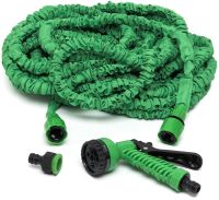 Садовий шланг для поливу рослин Magic Hose 7.5 метра 25ft з насадкою розпилювачем X-Hose 7.5 м посилений поливальний розтягується шланг Xhose