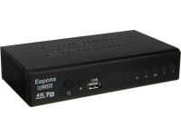 Цифрова Т2 приставка Європа EL - 9000 Pro 4K Цифровий ефірний ТВ тюнер з Wifi приймач для цифрового телебачення з пультом управління DVB-T2 Чорний