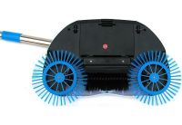 Механічна швабра віник Hurricane Spin Broom M24 універсальна щітка з телескопічною ручкою 110 см для сухого прибирання підлоги з ефектом пилососа