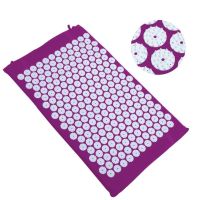 Ортопедичний акупунктурний масажний килимок Acupressure Mat для спини, голови, шиї, ніг, стоп, аплікатор Кузнєцова для голчастого масажу тіла