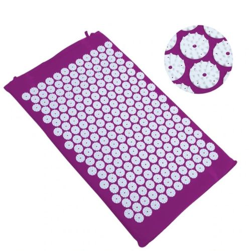 Ортопедичний акупунктурний масажний килимок Acupressure Mat для спини, голови, шиї, ніг, стоп, аплікатор Кузнєцова для голчастого масажу тіла