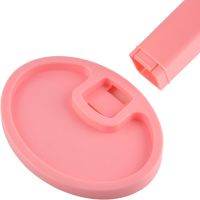 Косметичне сенсорне дзеркало для макіяжу Magic MakeUp Mirror обертається на 180 настільне дзеркало на підставці з підсвічуванням 22 LED USB Рожеве