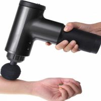 Мышечный массажер пистолет Fascial Gun FH-320 Black для тела, портативный ручной ударный массажер-пистолет KH-320 YX-908 Черный 