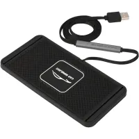 Автомобильная беспроводная зарядка Car Wireless Pad C1 15W для зарядки телефона, Силиконовый зарядный коврик в авто с антискользящим покрытием Черный