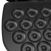 Електрична машинка Hoffmans HM-3010 1400W для приготування пончиків на 16 штук, Апарат для випікання донатів з антипригарним покриттям від мережі