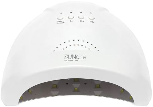 Професійна лампа для манікюру і педикюру SUNone Nail Lamp 48W UV LED з таймером White апарат для сушіння гель лаку і гелю для нігтів Білий
