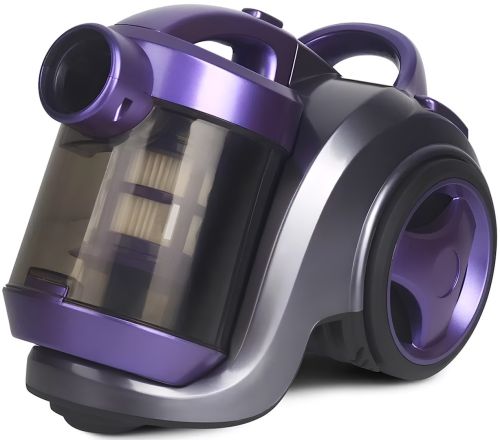 Вакуумний контейнерний пилосос Bitek BT-8662P 2 в 1 з циклонним фільтром, регулятором потужності і насадками для сухого прибирання 3 л 1200W Фіолетовий