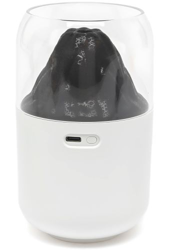 Зволожувач повітря нічник Вулкан Humidifier Y10 280 мл настільний ультразвуковий аромадифузор зі світлодіодним LED підсвічуванням USB Lamp JSQ-1 Білий