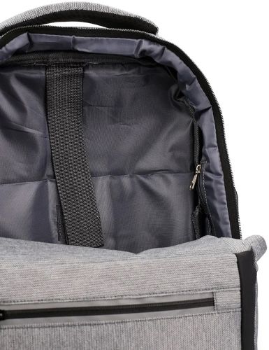 Міський молодіжний Оксфордський рюкзак Bag BG - 40 Сірий для ноутбука 15,6 " дюйма універсальний Чоловічий з USB і портом для навушників 42Х28 см BG40