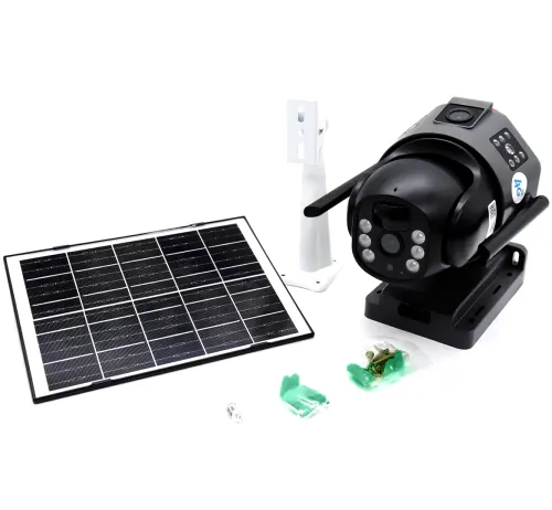 Уличная IP камера видеонаблюдения Solar Camera TD35 4G Wifi поворотная видеокамера с тремя линзами и удаленным доступом от солнечной панели TD35-4G