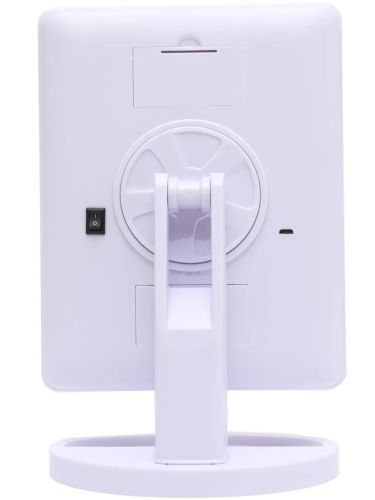 Косметичне сенсорне дзеркало для макіяжу Magic MakeUp Mirror обертається на 180 настільне дзеркало на підставці з підсвічуванням 22 LED USB біле