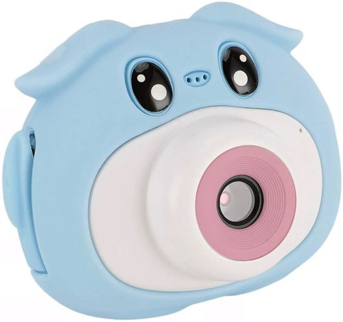 Дитячий цифровий фотоапарат Infinity Kids Camera D300 Pig з іграми, Селфі камерою і відео зйомкою, акумуляторна камера для дітей від 3-х років USB