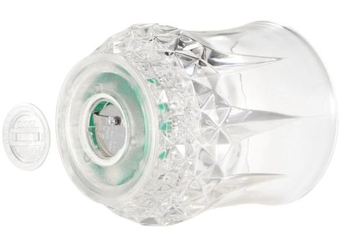 Стакан з LED підсвічуванням Flash Cup 200 мл прозора світяться чашка з автоматичним світлодіодним миготливим дном, кружка для напоїв на батарейці