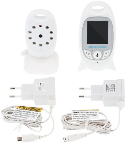 Бездротова відеоняня Smart Baby VB601 з екраном 2 дюйми, акумуляторна кольорова камера нічного бачення з двостороннім зв'язком і термометром VB-601