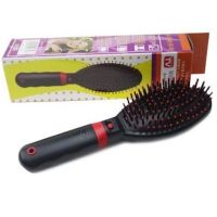 Електрична масажна гребінець Massage Hair Brush RM-709 для випрямлення волосся, гребінець-вібромасажер для будь-якого типу волосся Чорна