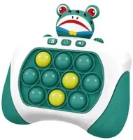 Дитяча іграшка головоломка Quick Pop It Baby Frog SR8602 інтерактивна електронна приставка антистрес поп іт для зняття стресу на батарейках від 3-х років