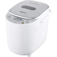 Електрична хлібопічка Ardesto BMG-750 500W для домашнього випікання хліба, хлібопічка з LCD дисплеєм 12 режимів до 750 грам від мережі 220V Біла