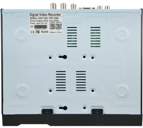 Провідний відеореєстратор DVR UKC CAD 1204 AHD 4 канальний, мережевий IP реєстратор на 4 камери для відеоспостереження і управління камерами Чорний