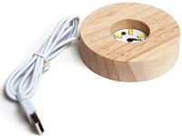 Кришталева куля-нічник Медузи 3D Creative Visualization Lamp світлодіодний LED нічник, прозорий Скляна куля світильник на акумуляторі від USB