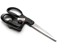 Швейні ножиці з лазерним покажчиком Laser Scissors LP01 21 см кравецькі ножиці для крою та шиття з лазером для точного розрізання тканини та паперу