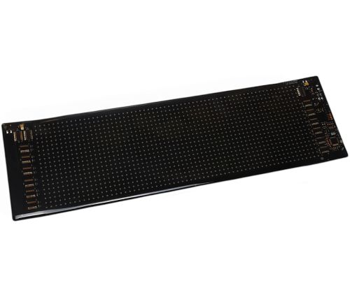 Гнучкий екран LED Matrix Panel JTPD-03-011 12х59.5 см світлодіодна рекламна RGB стрічка в авто, рядок, що біжить, з пультом і від телефону Bluetooth WiFi