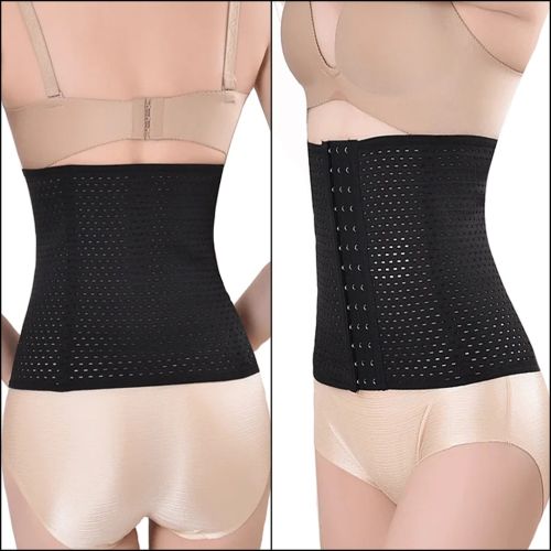 Стягуючий корсет Красива Талія для схуднення Abdomen Waistband коригувальний, моделюючий жіночий пояс для корекції талії під одяг Чорний