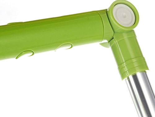 Швабра для чищення вікон MOP AA11 - 2 Supretto телескопічна щітка для миття скла зі скребком насадкою з мікрофібри телескопічною ручкою 193х28 см