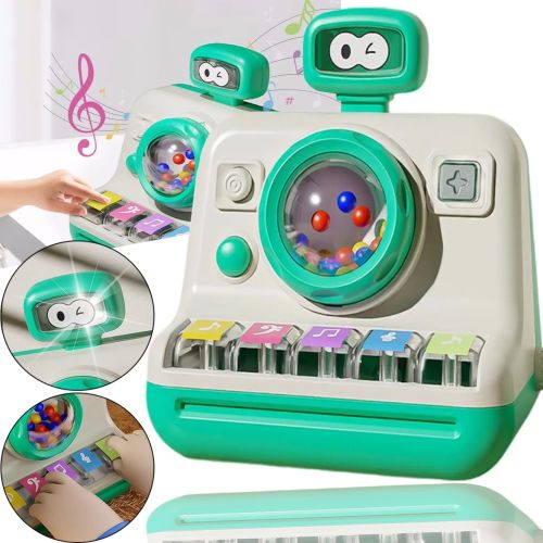 Дитяче іграшкове піаніно Montessori MSS-011 зі світловими і звуковими ефектами, електронний синтезатор Beiyu з імітацією спалаху камери для дітей