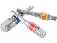 Набір перехідників з шестигранним хвостовиком Drillpro 3pcs 1/2, 1/4, 3/8 дюйма комплект шестигранних насадок біт, Торцеві головки для шуруповерта