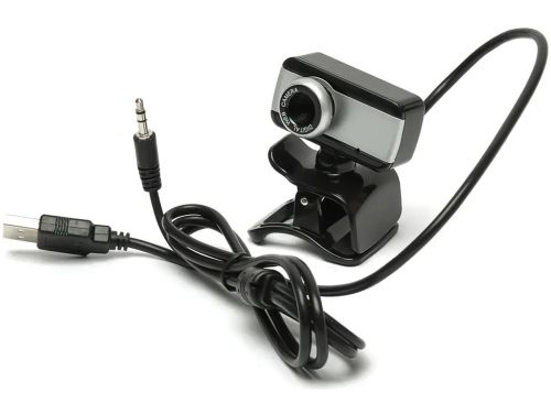 Проводная веб камера с микрофоном Digital HD Camera RD517 640х480 универсальная внешняя USB веб-камера на прищепке для ПК компьютера и ноутбука Черная