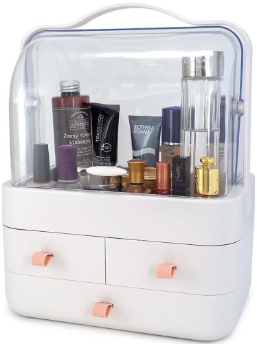 Органайзер для зберігання косметики Cosmetic Storage Box 3 LD - 304 настільна косметична поличка з висувними ящиками і ручкою для прикрас LD288