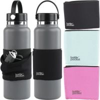 Чохол з кишенею для спортивної пляшки Bottle Pocket до 1 л тканинний кишеню органайзер для зберігання смартфона, ключів, карток і навушників