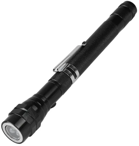 Телескопічний ручний ліхтар X-Balog BL-T91 світлодіодний гнучкий LED ліхтарик з магнітом на батарейках для освітлення і захоплення металевих предметів