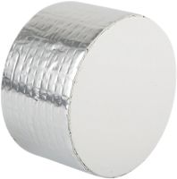 Надміцна клейка стрічка з алюмінієвим покриттям Butyl Self-Adhesive 1.2мм х 5см х 10м, Алюмінієва водостійка липка фольга скотч 10 м Срібляста