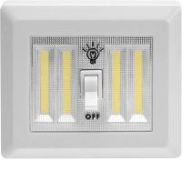 Настінний світильник Light Switch HY - 604 бездротовий вимикач з тумблером COB, світлодіодний LED нічник з вмикачем на батарейках для шафи