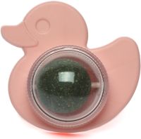Іграшка ласощі кулька з котячою м'ятою Cat Mint Toy Ball AND LY-757 обертовий ролик з натуральної м'яти, смаколик м'ята на липучці для котів