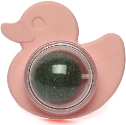 Іграшка ласощі кулька з котячою м'ятою Cat Mint Toy Ball AND LY-757 обертовий ролик з натуральної м'яти, смаколик м'ята на липучці для котів