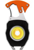 Светодиодный фонарик брелок для ключей с поджигом Keychain Light W5147 ручной мультитул, мини светильник с прикуривателем, отверткой и карабином USB