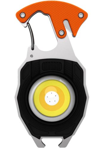 Светодиодный фонарик брелок для ключей с поджигом Keychain Light W5147 ручной мультитул, мини светильник с прикуривателем, отверткой и карабином USB