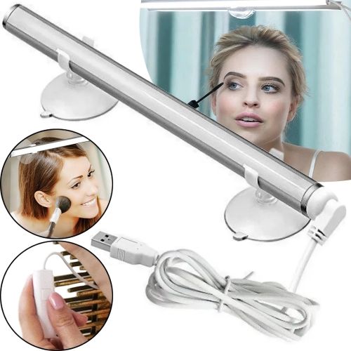 Світлодіодна лампа світильник на дзеркало Backstage Beauty Lights на присосках для нанесення макіяжу, підсвічування для дзеркала 6500K від батарейок