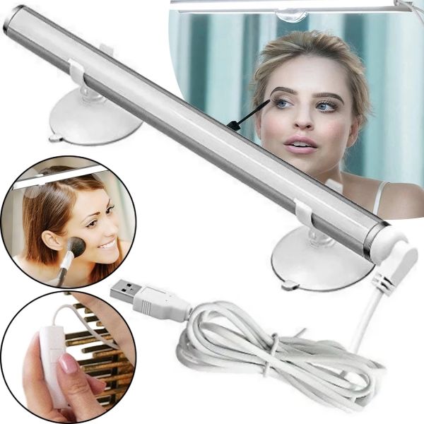Світлодіодна лампа світильник на дзеркало Backstage Beauty Lights на присосках для нанесення макіяжу, підсвічування для дзеркала 6500K від батарейок