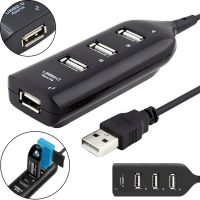 USB хаб Hi-Speed XD4 Black на 4 порти, Універсальний розгалужувач з 4 виходами концентратор перехідник HUB 480 Мбіт для комп'ютера від USB Чорний