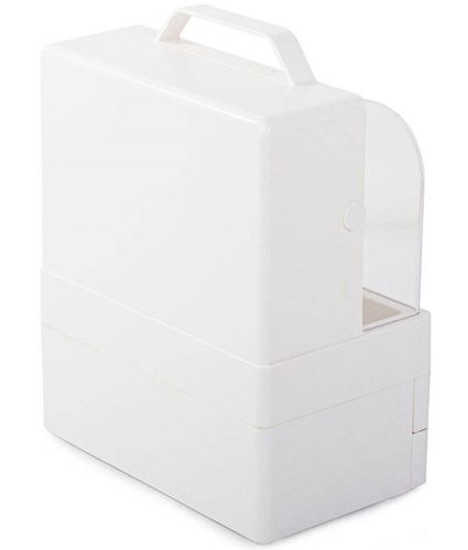 Настільний органайзер для зберігання косметики Cosmetic Storage Box GW-880 косметична поличка 4 секції з висувними ящиками і ручкою Біла