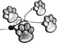 Садові світяться сліди Paw Print Light DL49 автономний вуличний LED світильник в грунт, світлодіодне освітлення для газону на сонячній батареї