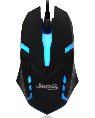 Ігрова дротова комп'ютерна мишка Jedel M66 з RGB підсвічуванням для комп'ютера і ноутбука, геймерська USB миша 1000dpi Для ПК 95543 Чорна